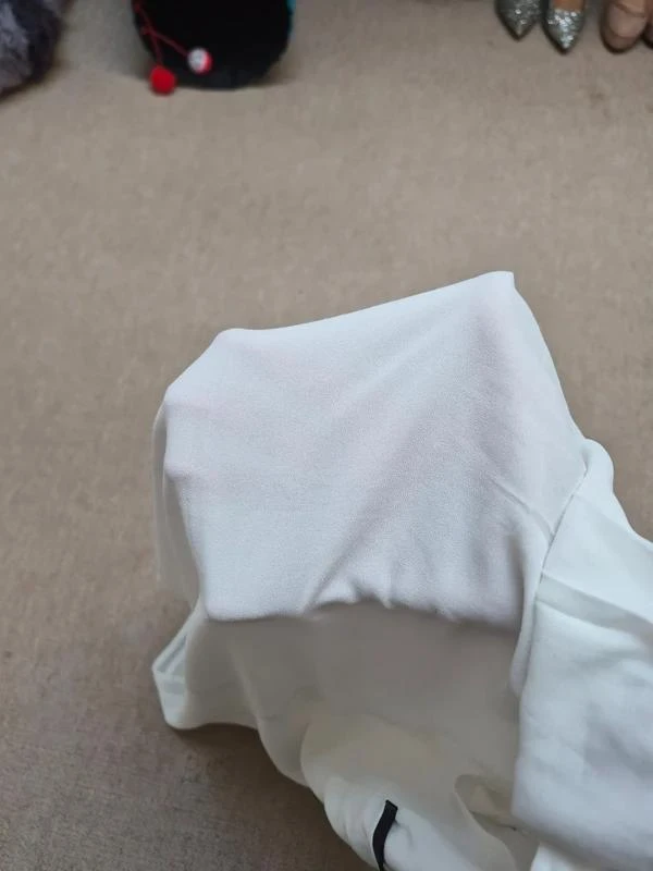 Camaieu Blusa Sem Mangas Decote Contrastante Branco EU40 – photo 13